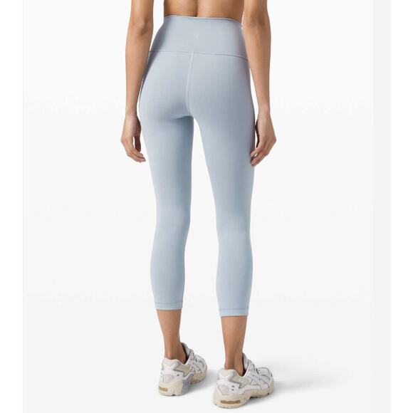 Lululemon Legging Wunder Train High-Rise Crop 21" Chambray XS - Picture 2 of 8